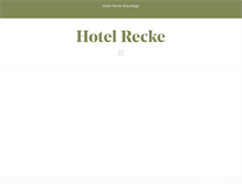 Tablet Screenshot of hotel-recke.de